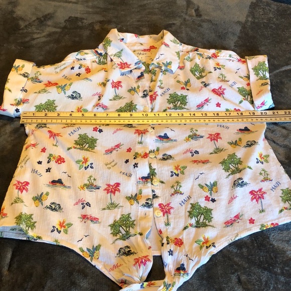 Women’s size medium style & Co. Maui button down shirt - Picture 8 of 9